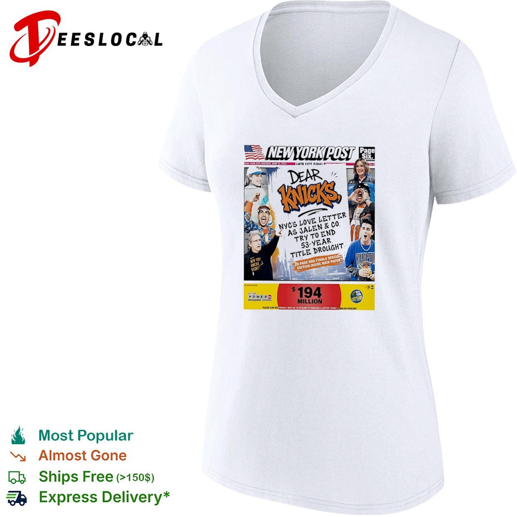 New York Knicks Dear Knicks NYC Love Letter 53 Year Title Drought NBA Finals shirt