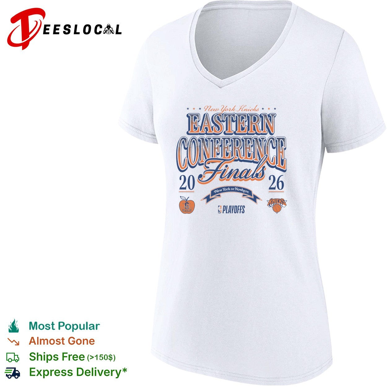 New York Knicks Eastern Conference Finals 2026 New York or Nowhere Playoffs shirt