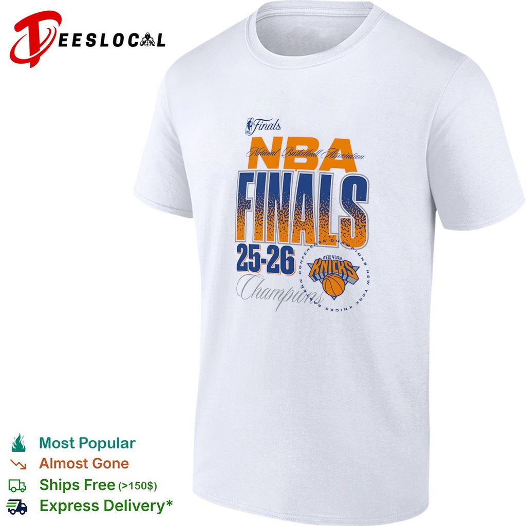 New York Knicks Eastern Conference basketball NBA Finals 2025 2026 champions shirt