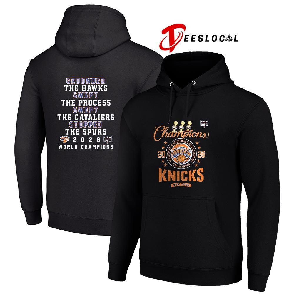 New York Knicks Finals champions grounded the Hawks swept the Cavaliers stopped the Spurs shirt