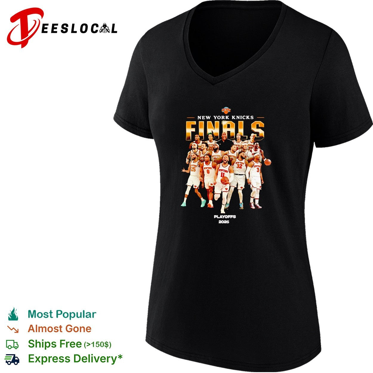 New York Knicks Finals full team coach photo playoffs 2026 shirt
