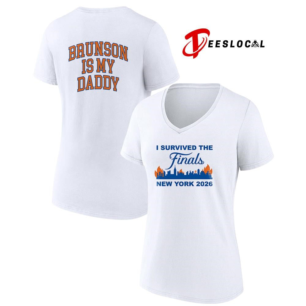 New York Knicks I survived the finals Brunson is my daddy shirt