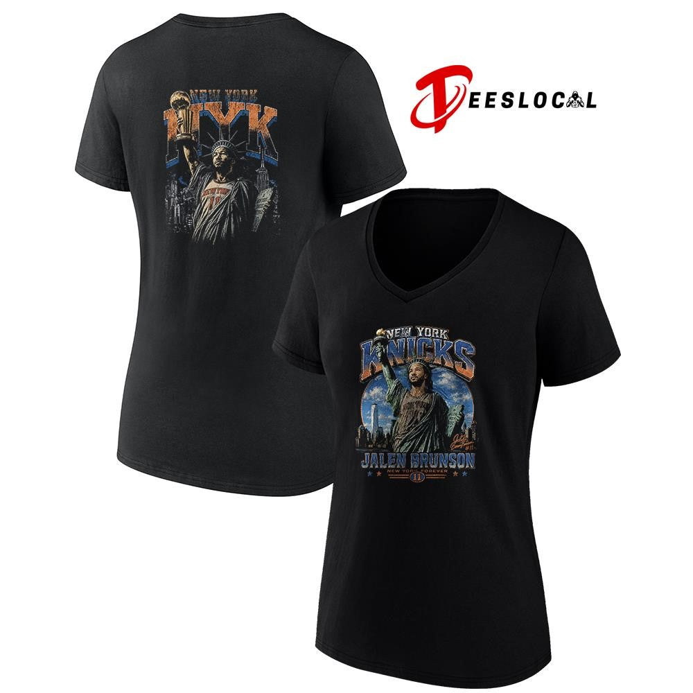 New York Knicks Jalen Brunson Statue of Liberty graphic shirt