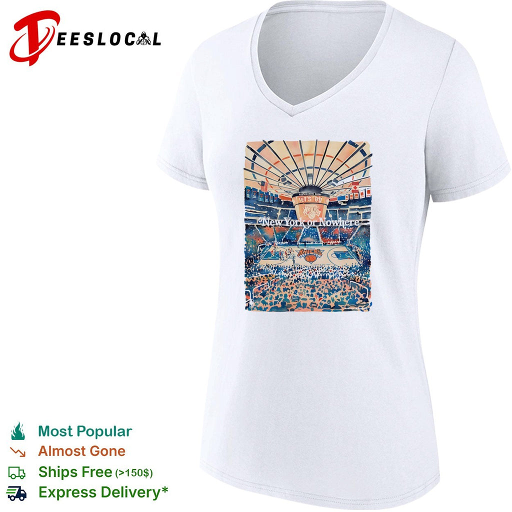 New York Knicks Madison Square Garden Let’s Go New York or Nowhere NBA basketball shirt