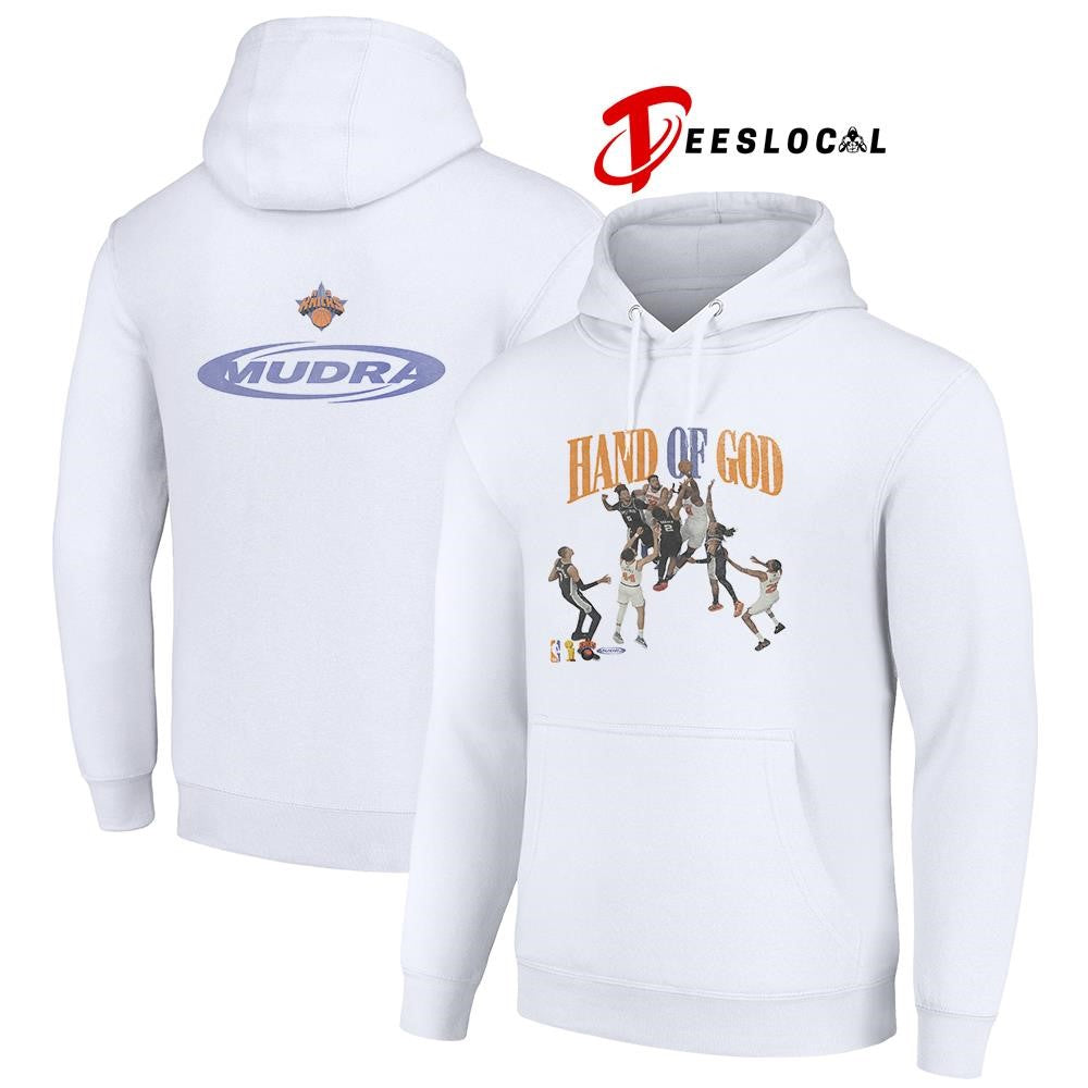 New York Knicks Mudra hand of God graphic shirt