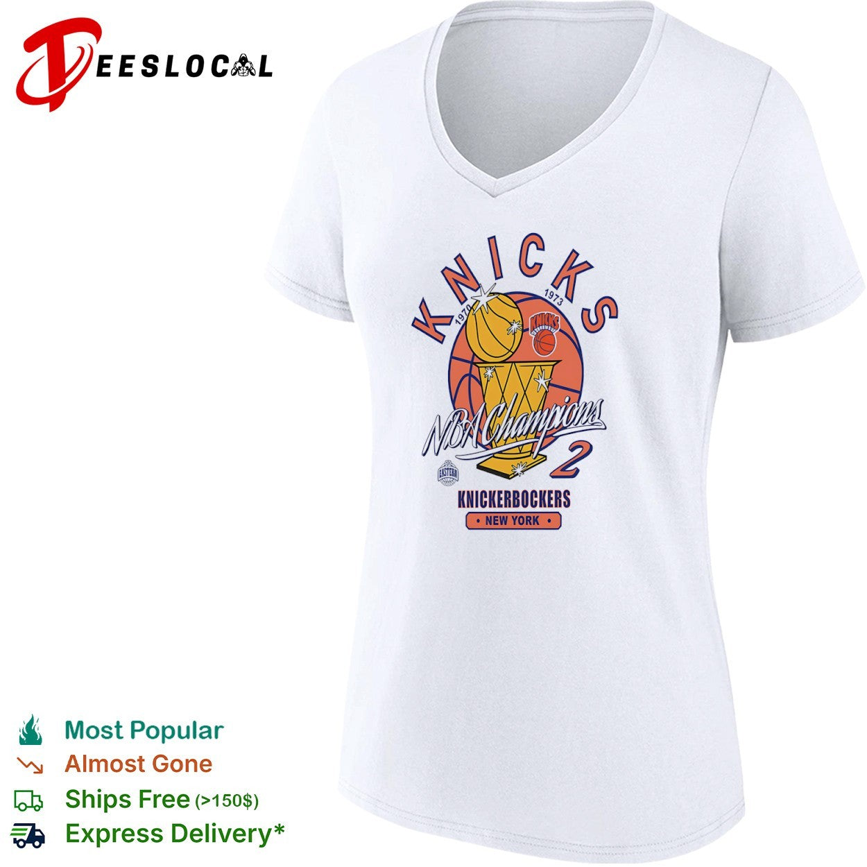 New York Knicks NBA Champions 1970 1973 Knickerbockers Eastern Conference 2 shirt