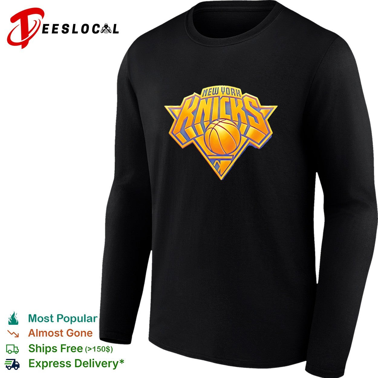 New York Knicks NBA Champions 2026 Golden logo shirt