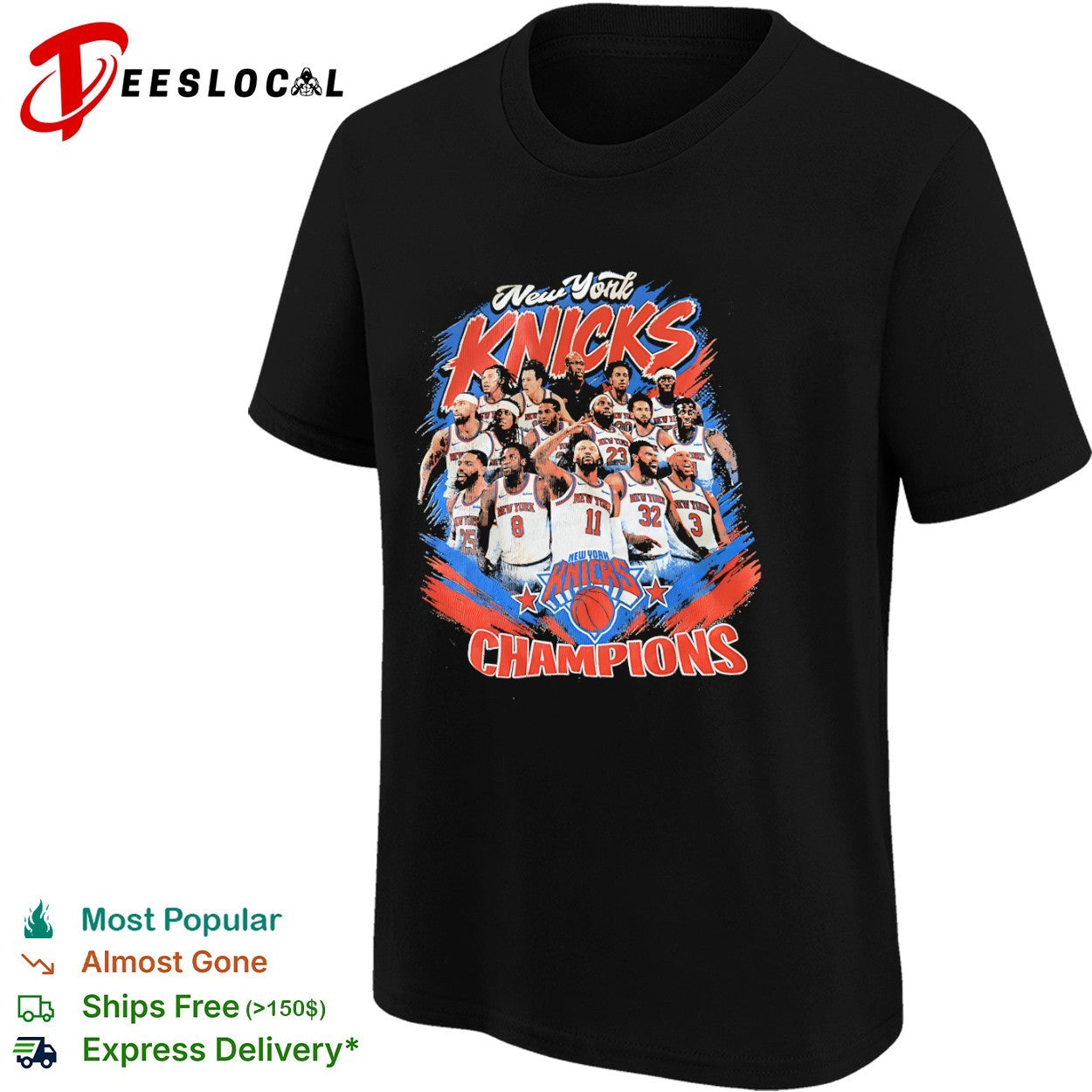 New York Knicks NBA Champions team shirt