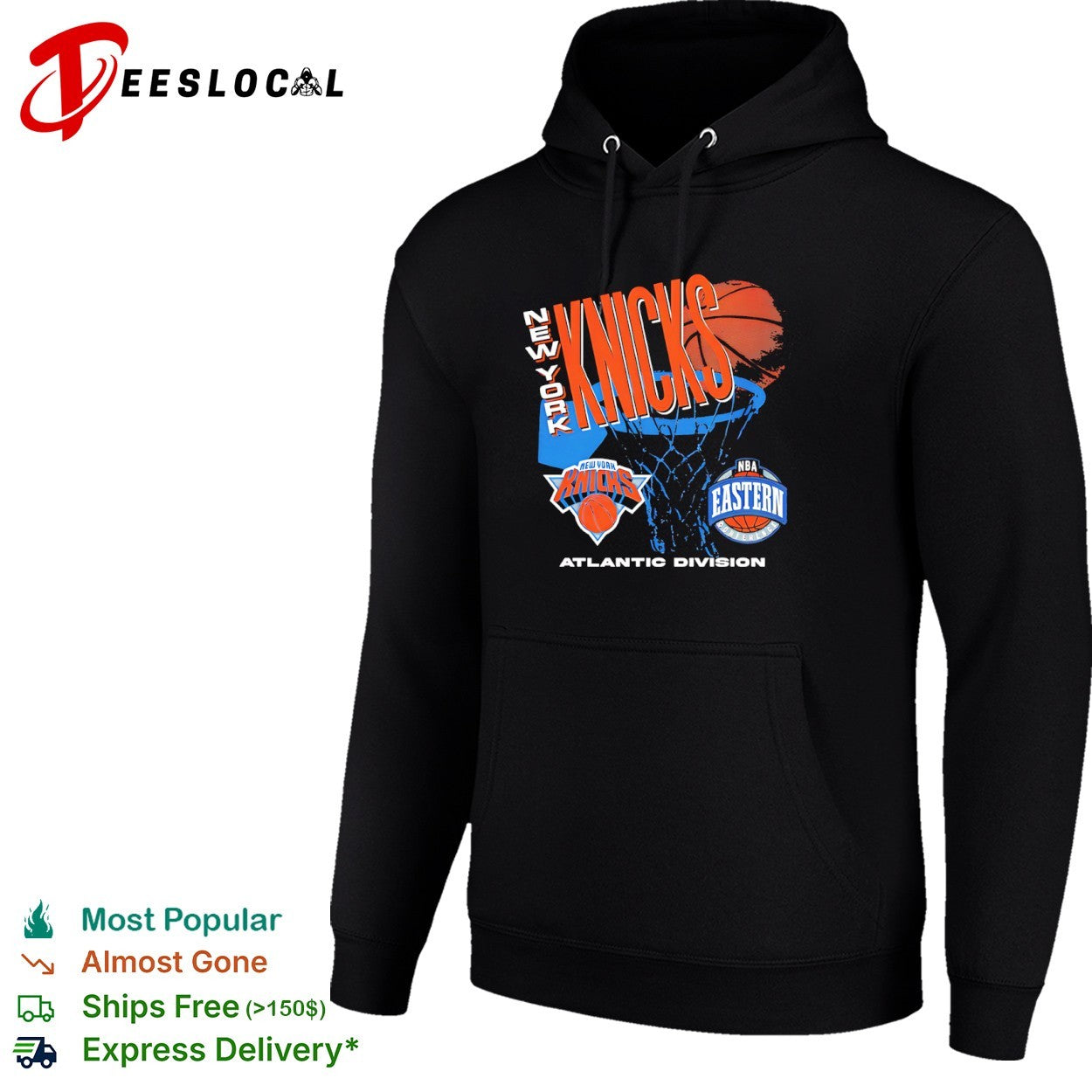 New York Knicks NBA Eastern Conference Atlantic Division basketball logo shirt