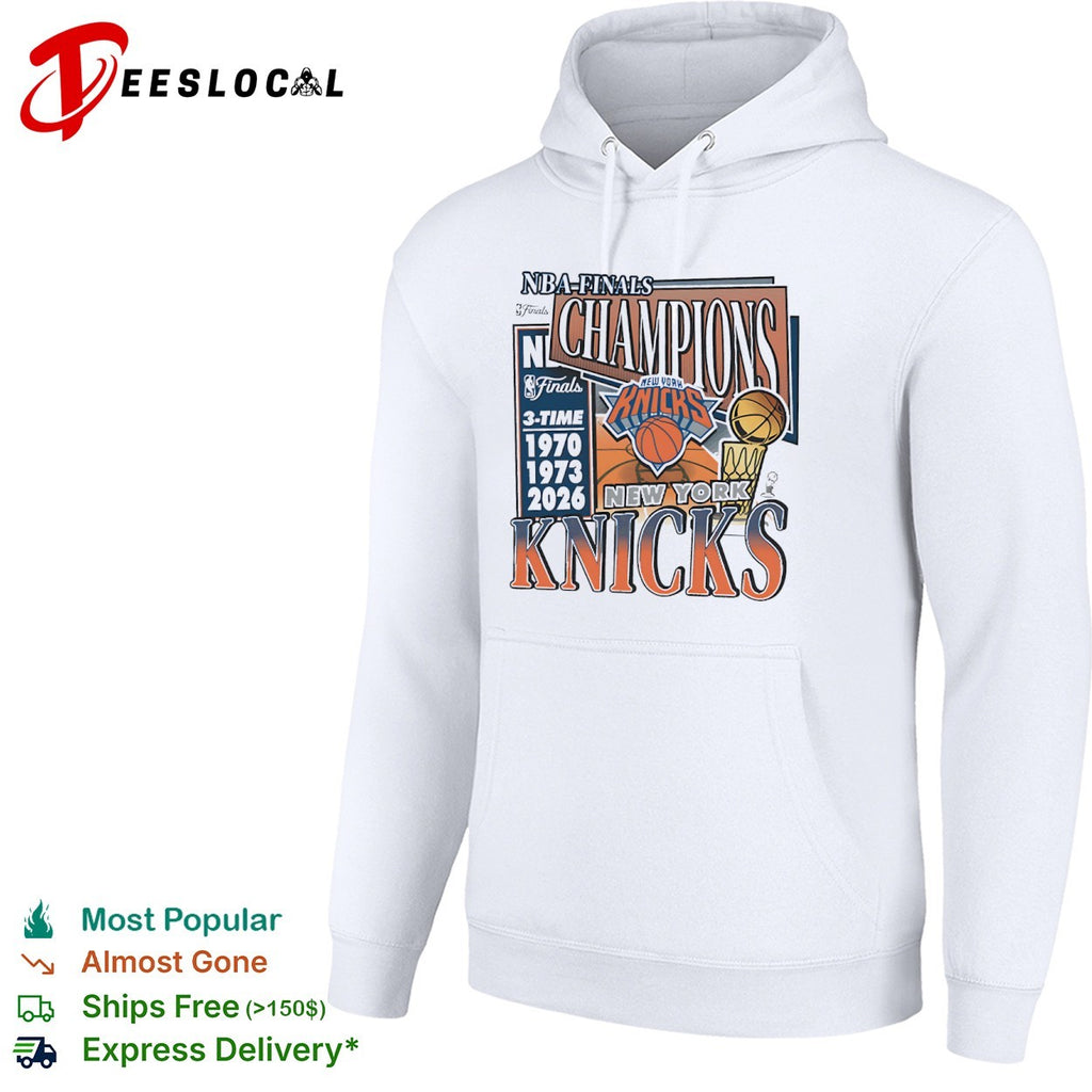 New York Knicks NBA Finals Champions 1970 1973 2026 3 Time Champs Basketball shirt