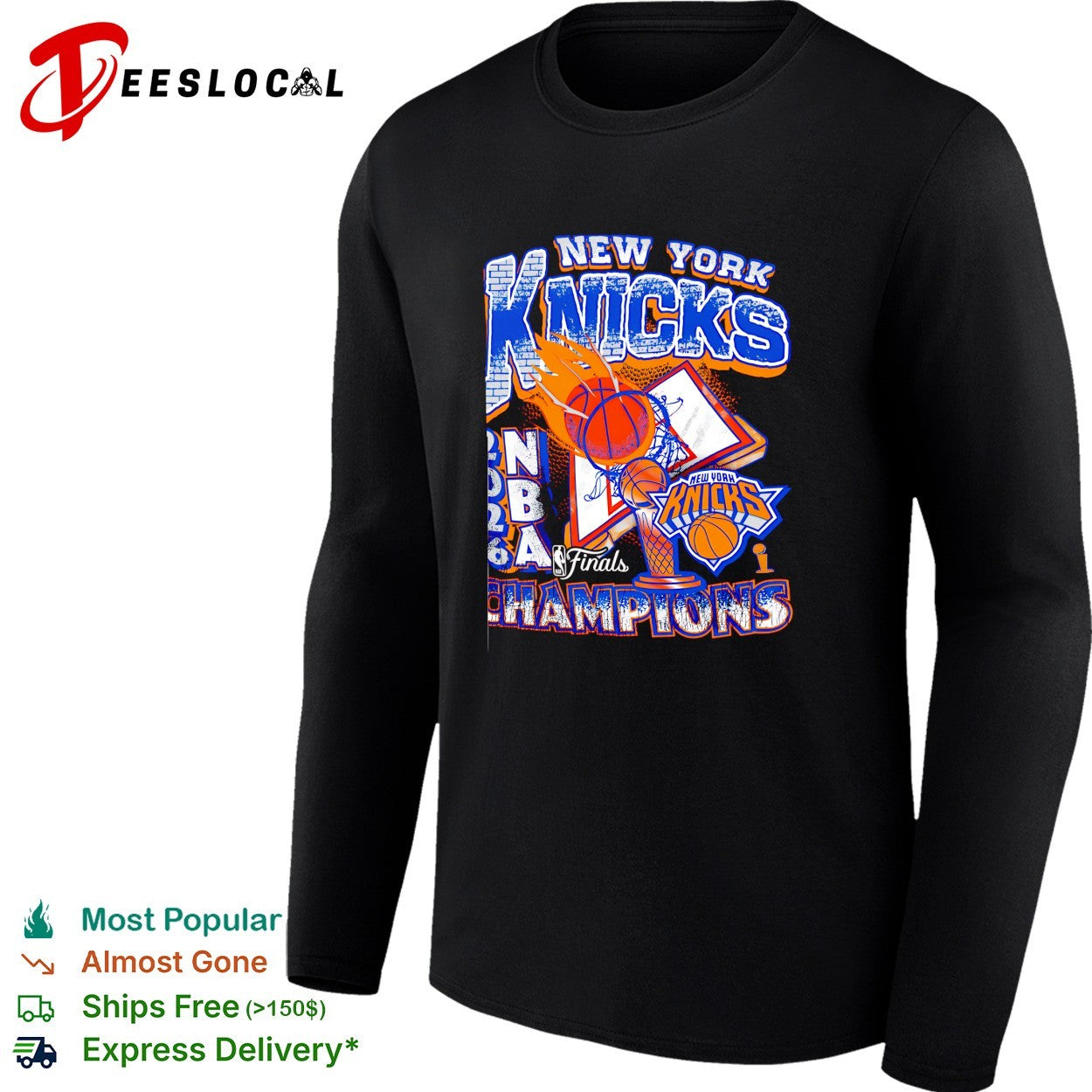 New York Knicks NBA Finals Champions grunge distressed bold art shirt