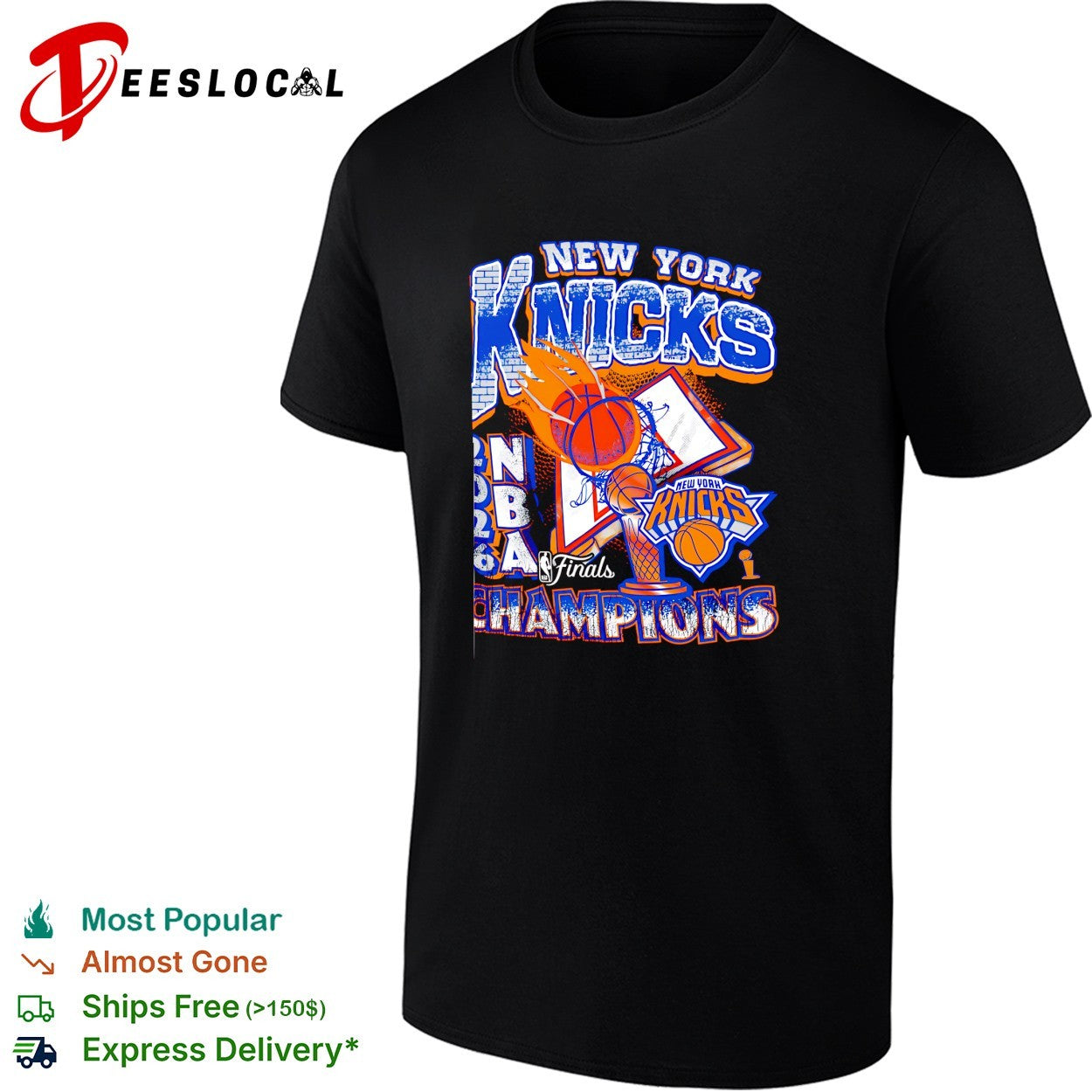 New York Knicks NBA Finals Champions grunge distressed bold art shirt