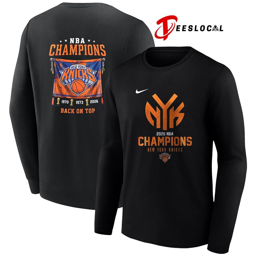 New York Knicks NBA Finals back on top graphic shirt