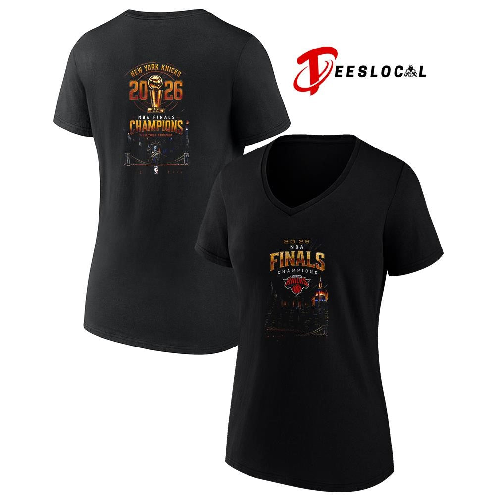 New York Knicks NBA Finals champions ust won city skyline graphic shirt