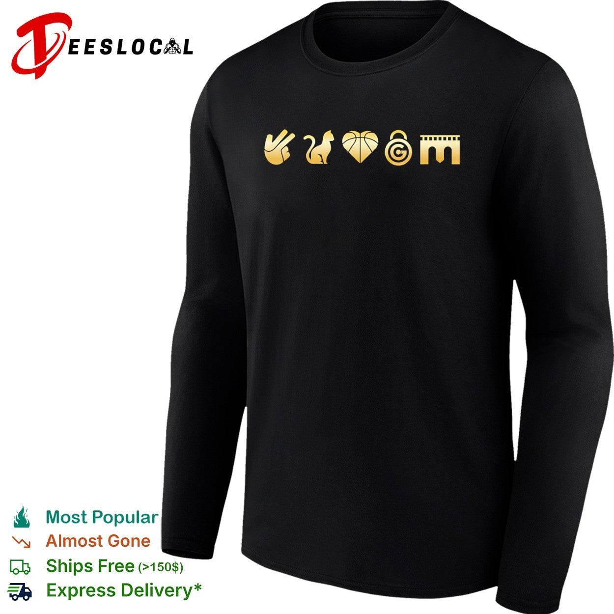 New York Knicks NBA Icons Symbolic Gold Shirt