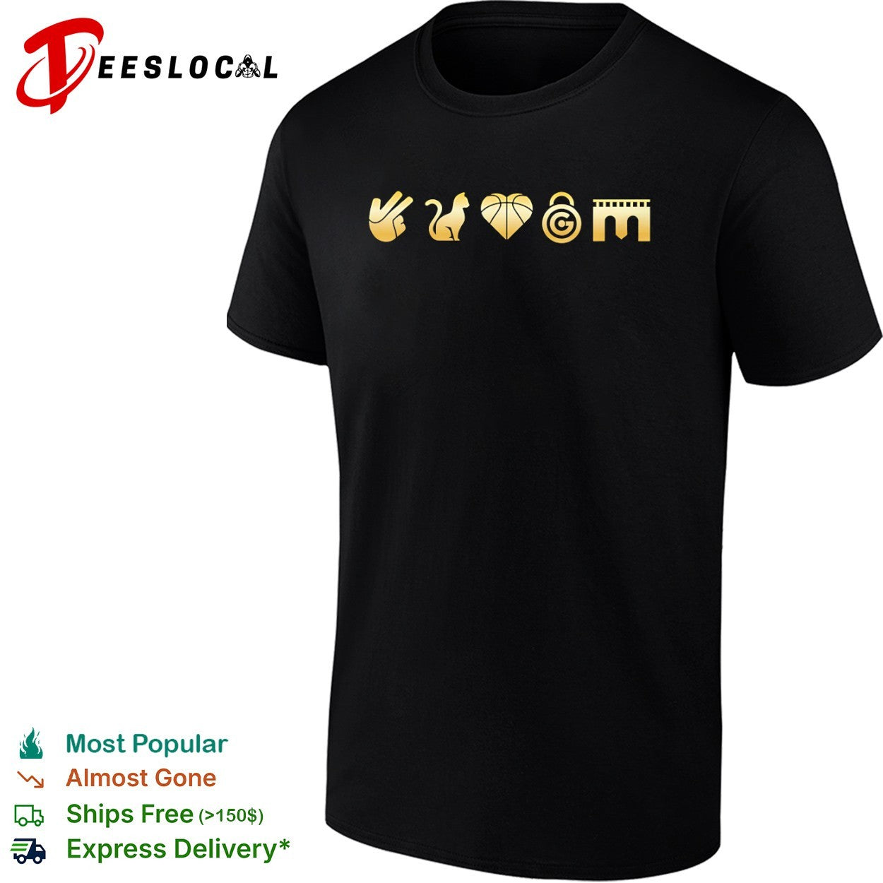 New York Knicks NBA Icons Symbolic Gold Shirt