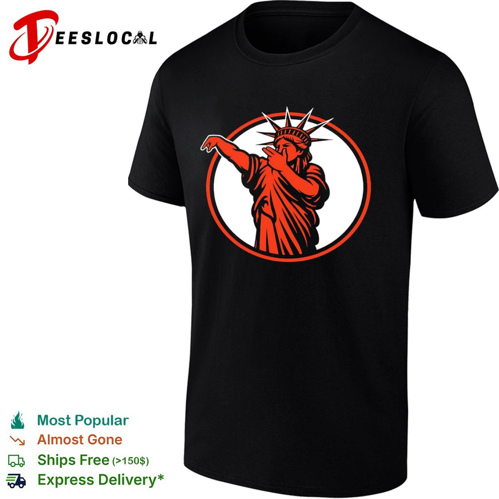 New York Knicks NBA Statue of Liberty parody shirt