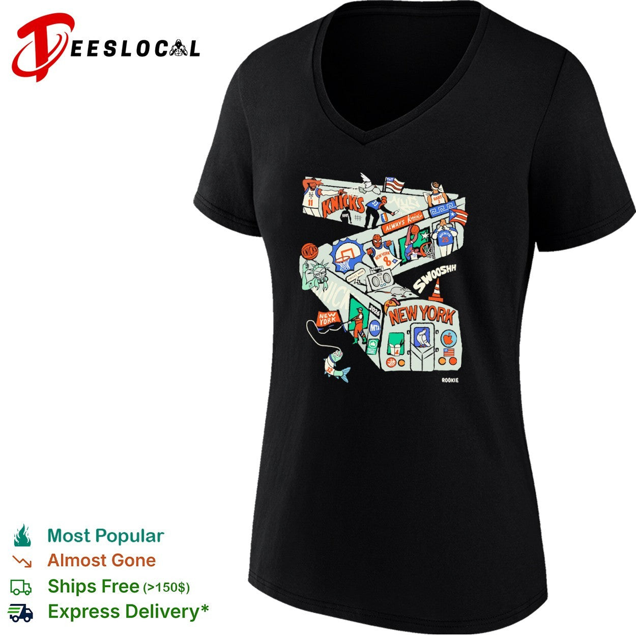 New York Knicks NBA Subway Art shirt
