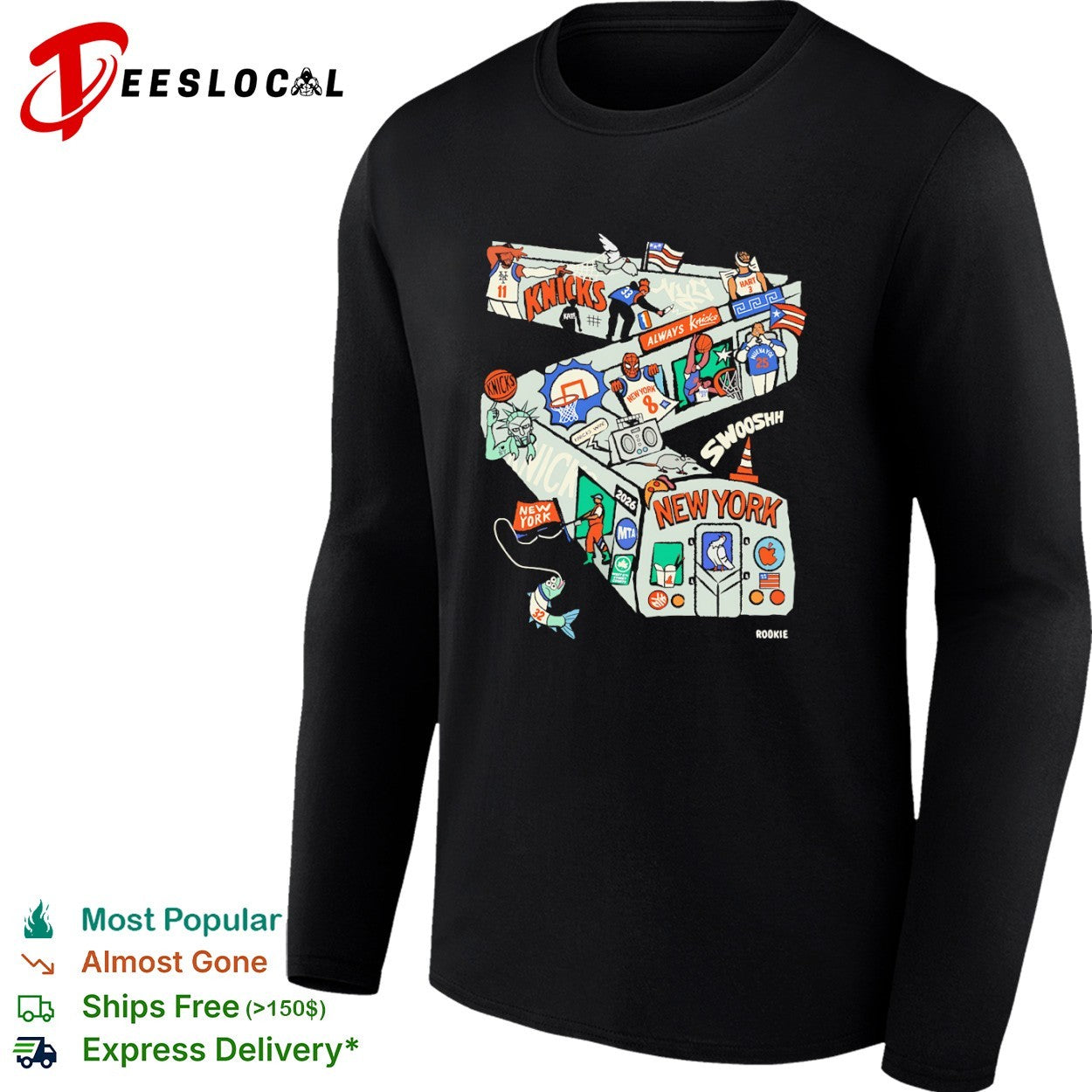 New York Knicks NBA Subway Art shirt