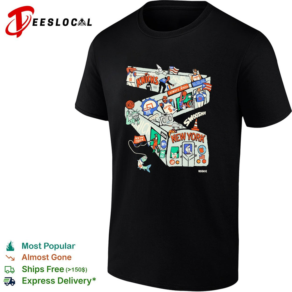 New York Knicks NBA Subway Art shirt