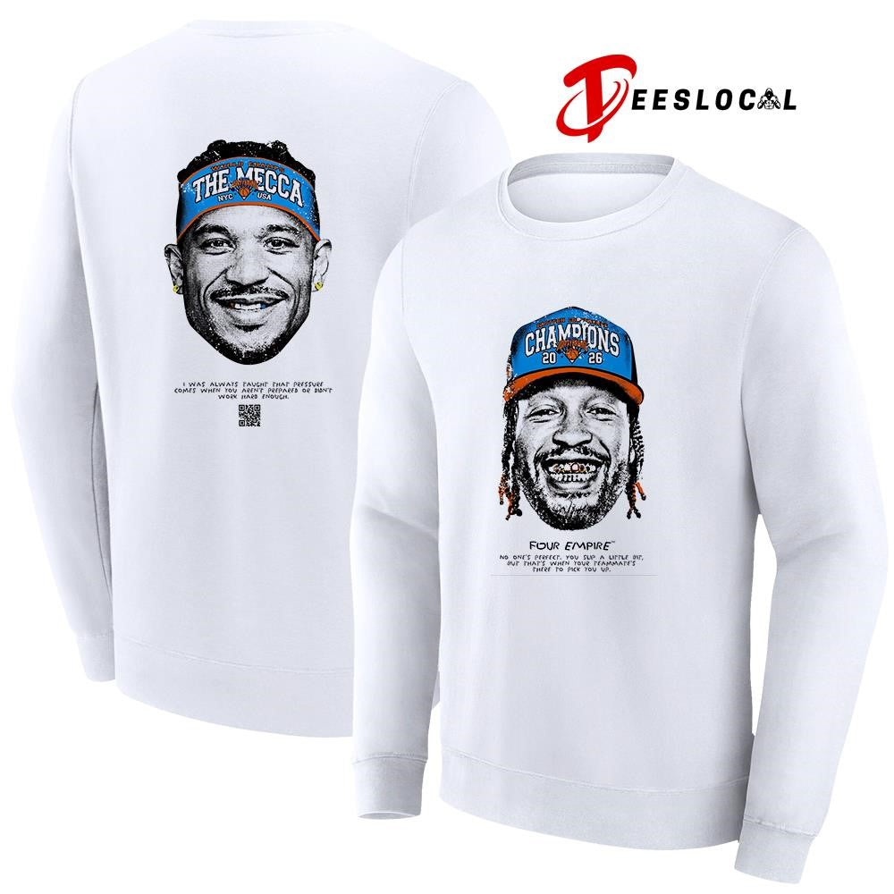 New York Knicks NBA champions Jalen Brunson the Mecca collection four empire shirt