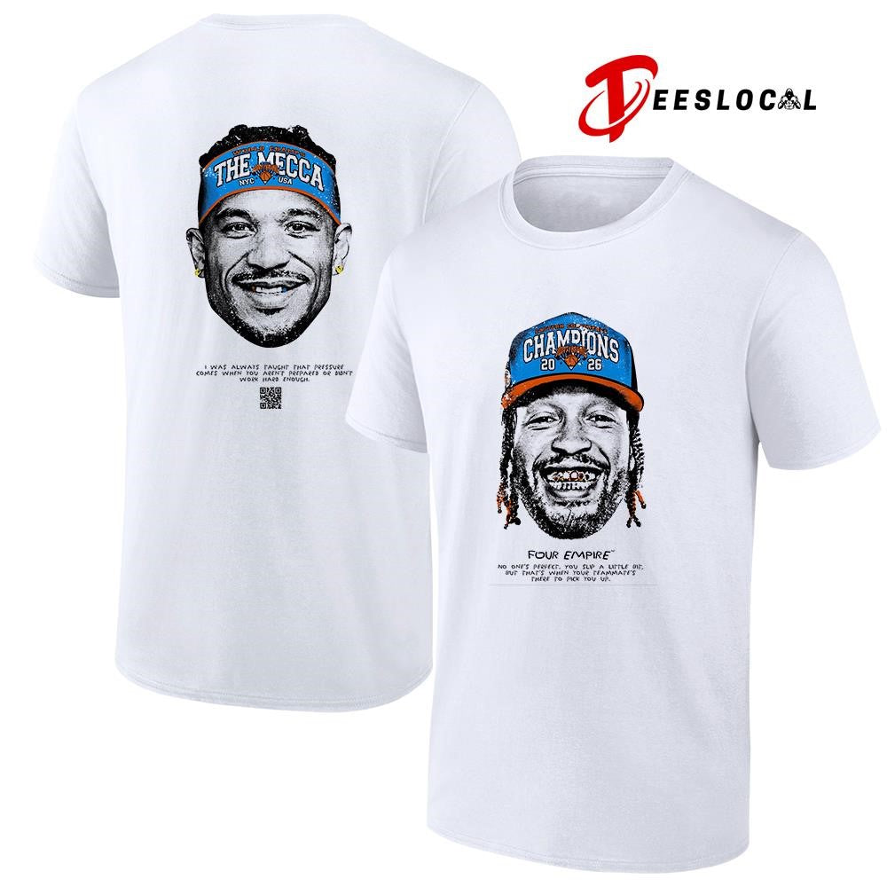New York Knicks NBA champions Jalen Brunson the Mecca collection four empire shirt