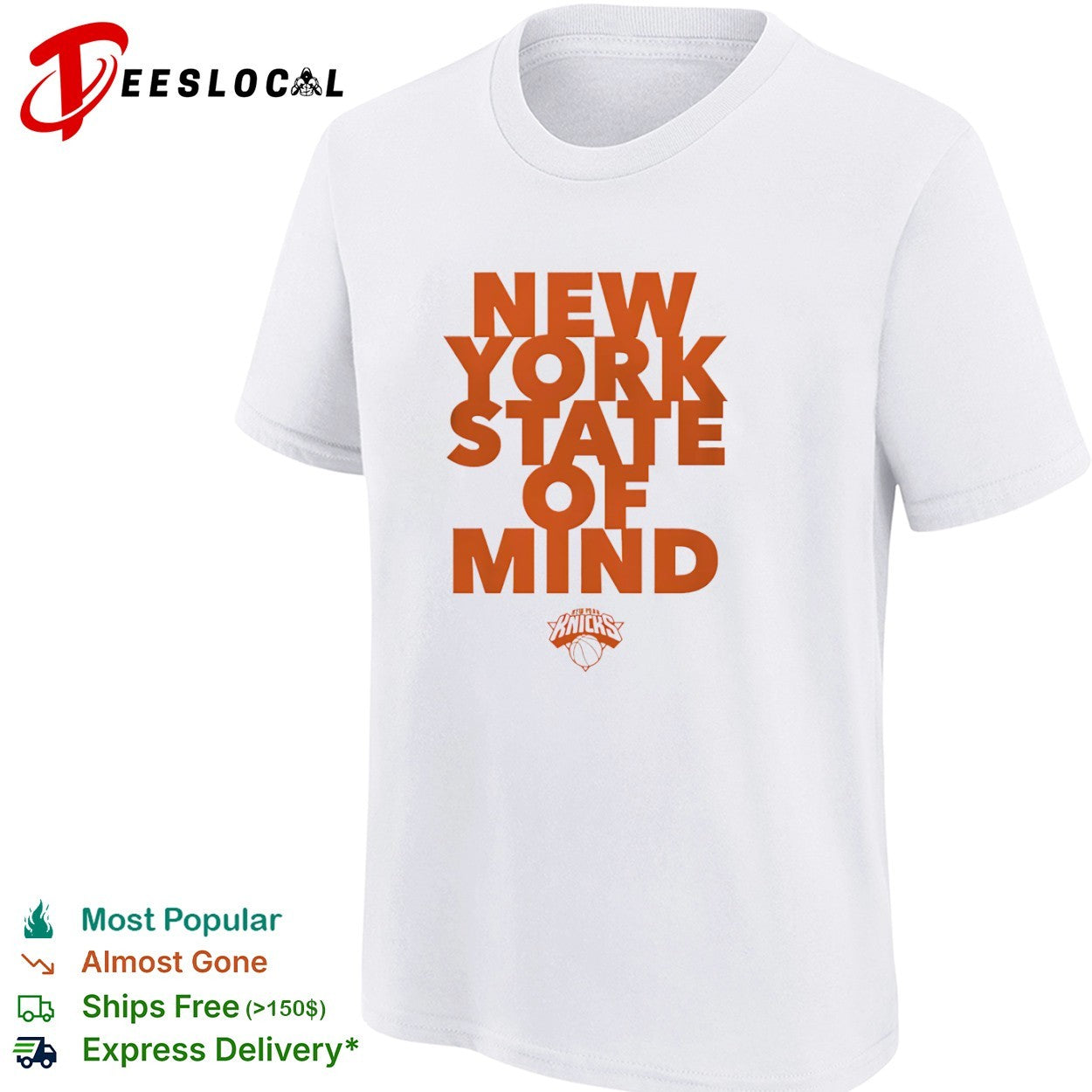 New York Knicks New York State of Mind basketball shirt