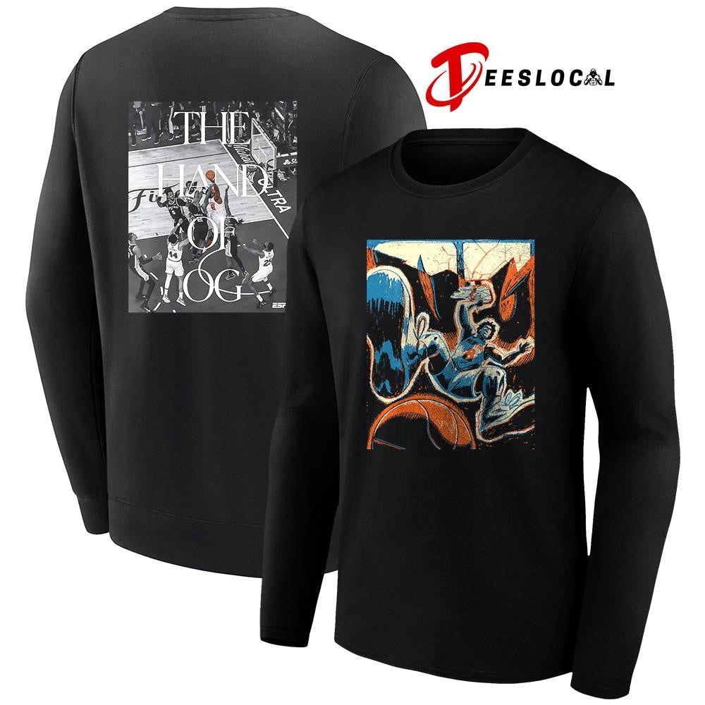 New York Knicks OG Anunoby the hand of OG art graphic shirt