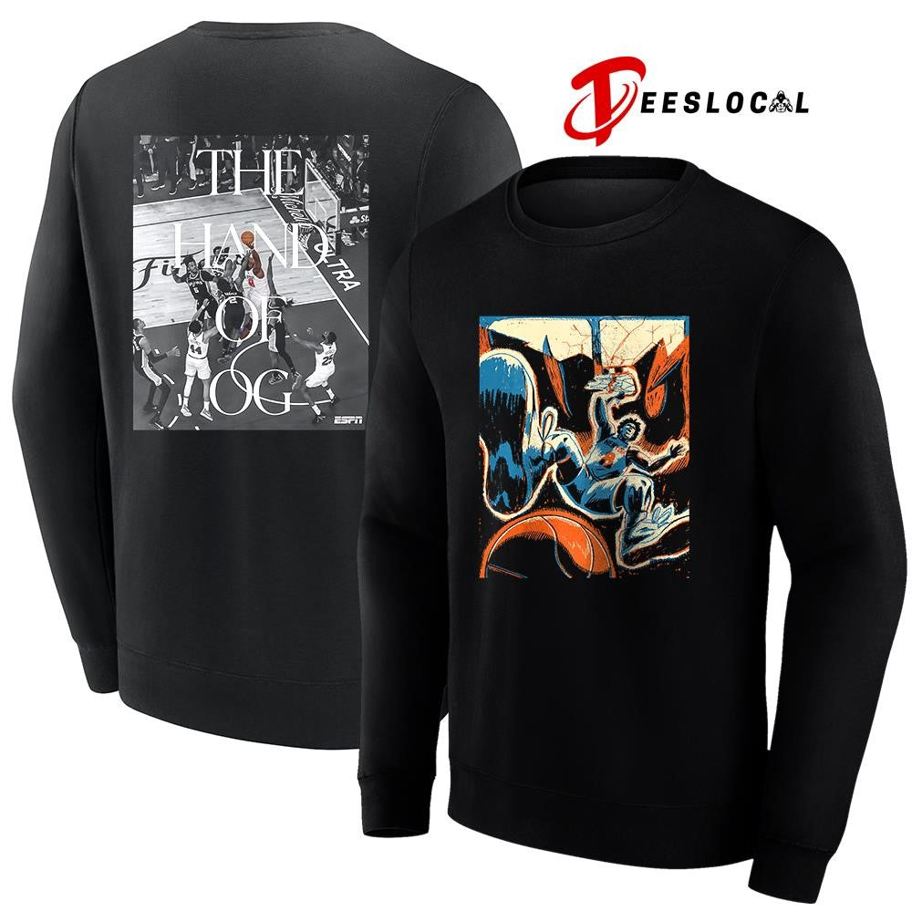 New York Knicks OG Anunoby the hand of OG art graphic shirt