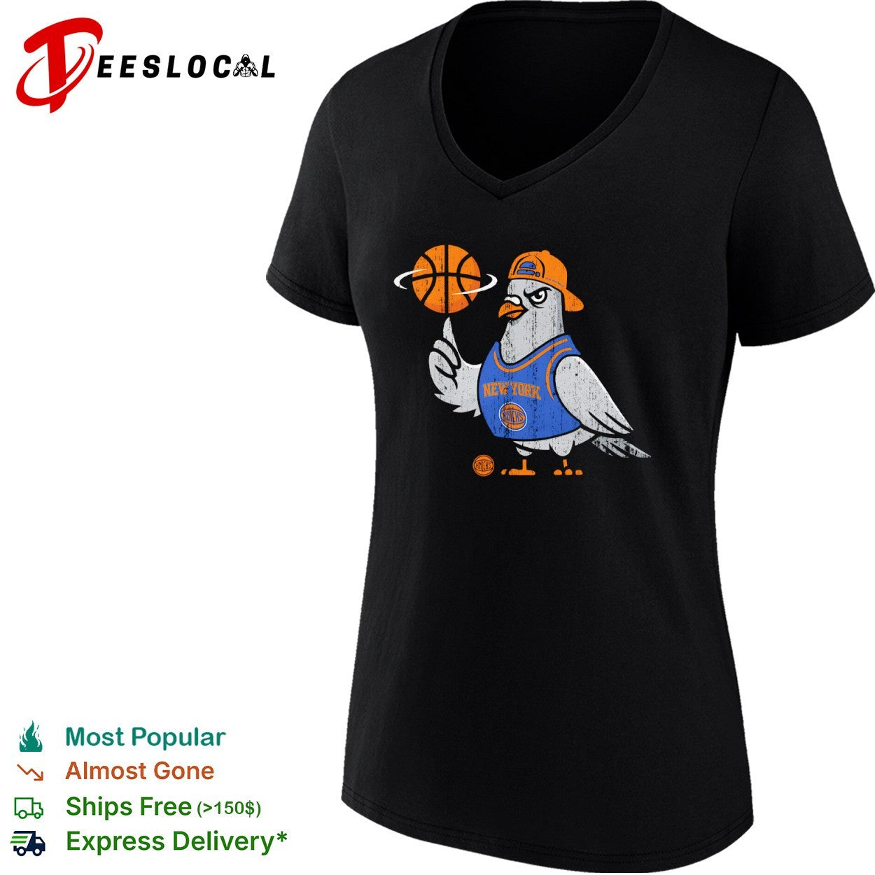 New York Knicks Pigeon Basketball Logo Shirt