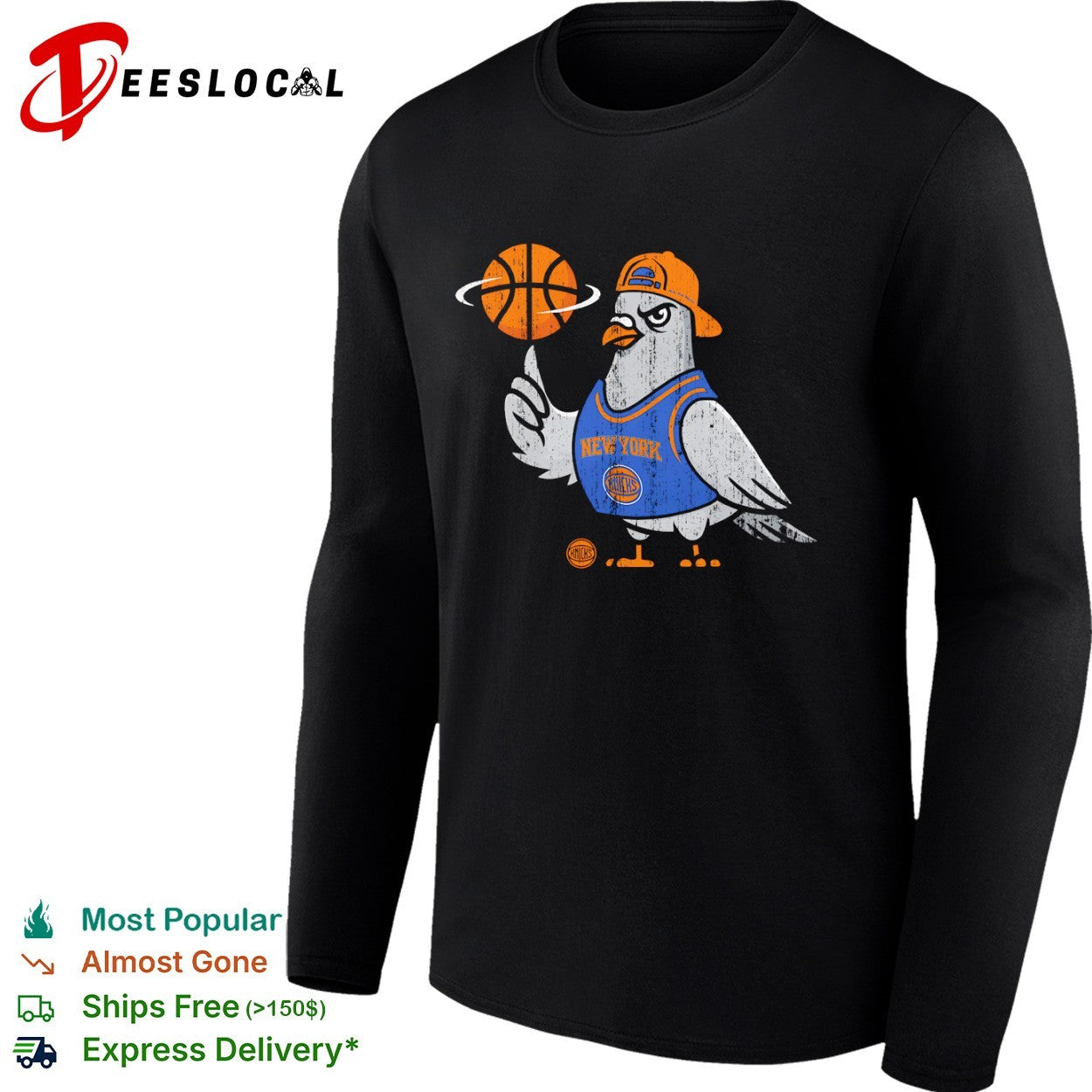New York Knicks Pigeon Basketball Logo Shirt