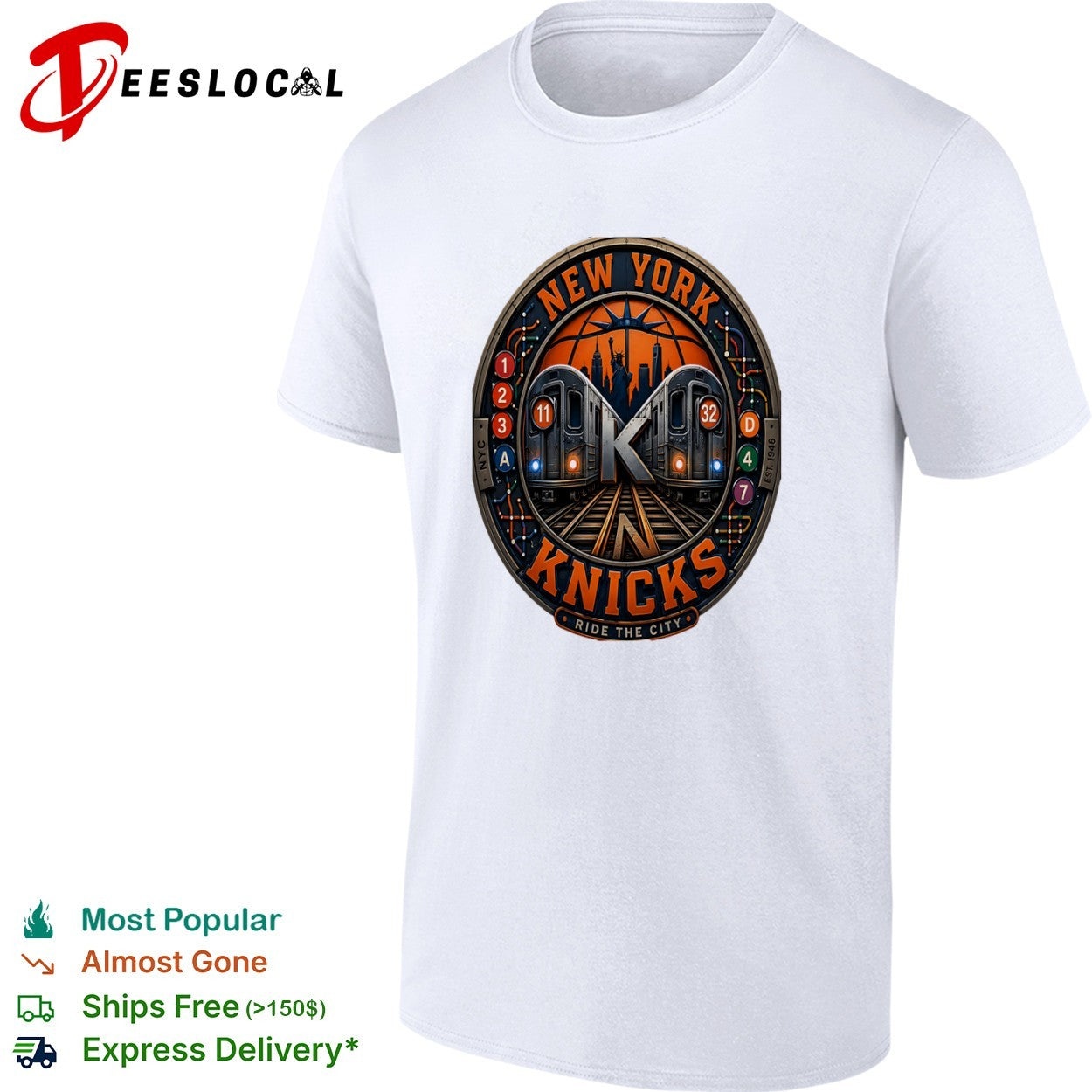 New York Knicks Ride the City Subway shirt