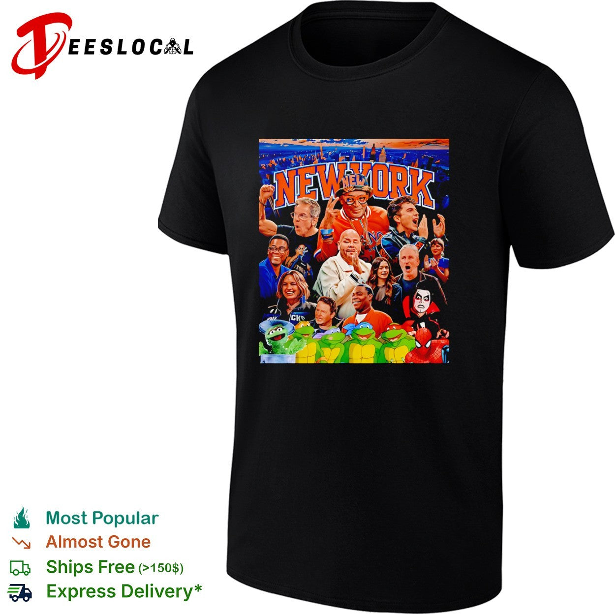 New York Knicks Spike Lee Ben Stiller Chris Rock Timothee Chalamet Fat Joe shirt
