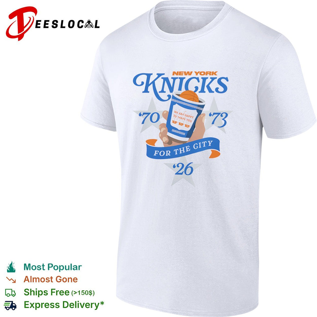 New York Knicks We Are Happy to Serve You For the City basketball 1970-1973 shirt