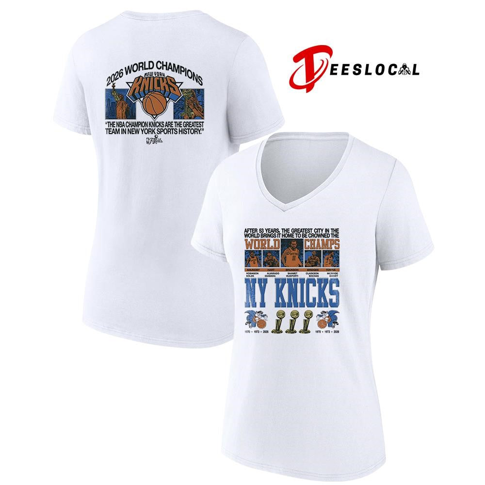 New York Knicks World Champs after 53 years graphic shirt