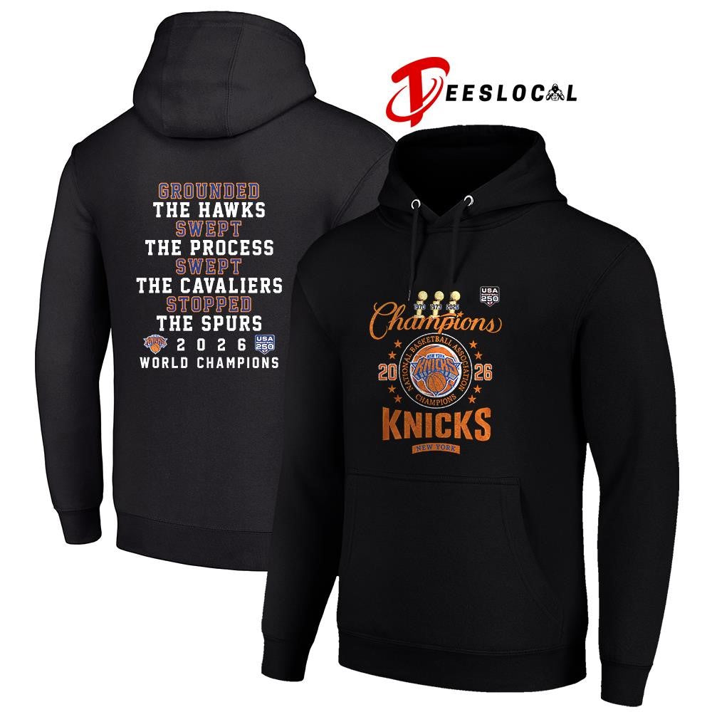New York Knicks World champions grounded the Hawks swept the Cavaliers stopped the Spurs shirt