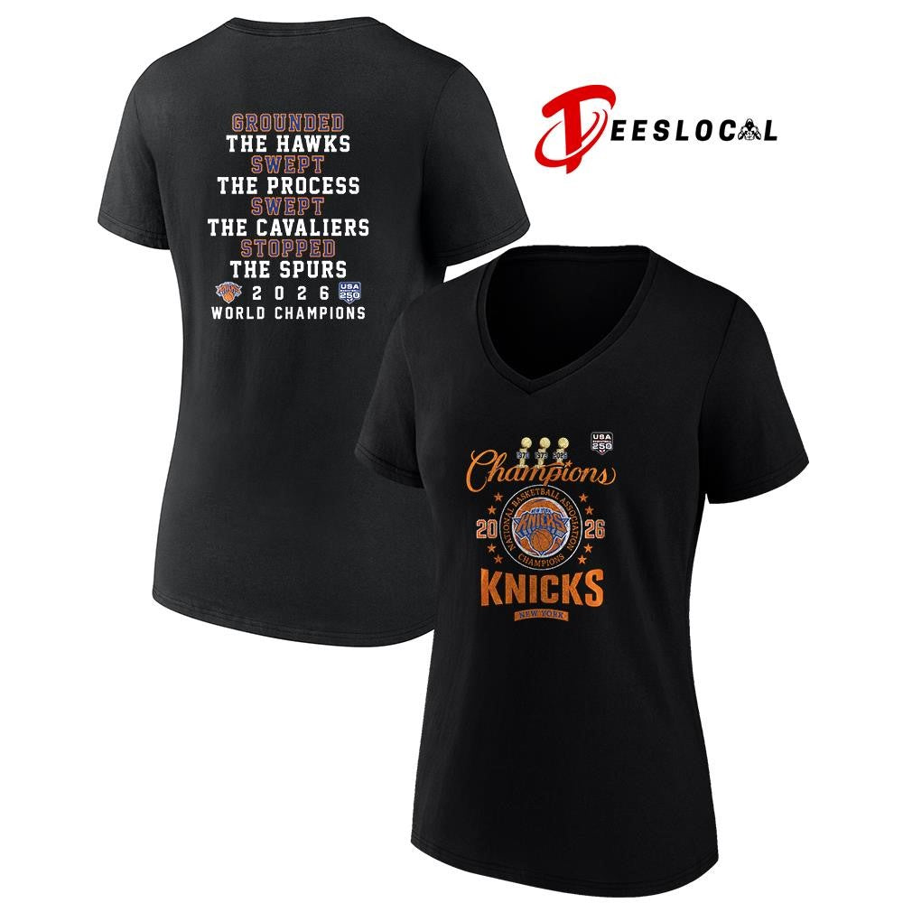 New York Knicks World champions grounded the Hawks swept the Cavaliers stopped the Spurs shirt