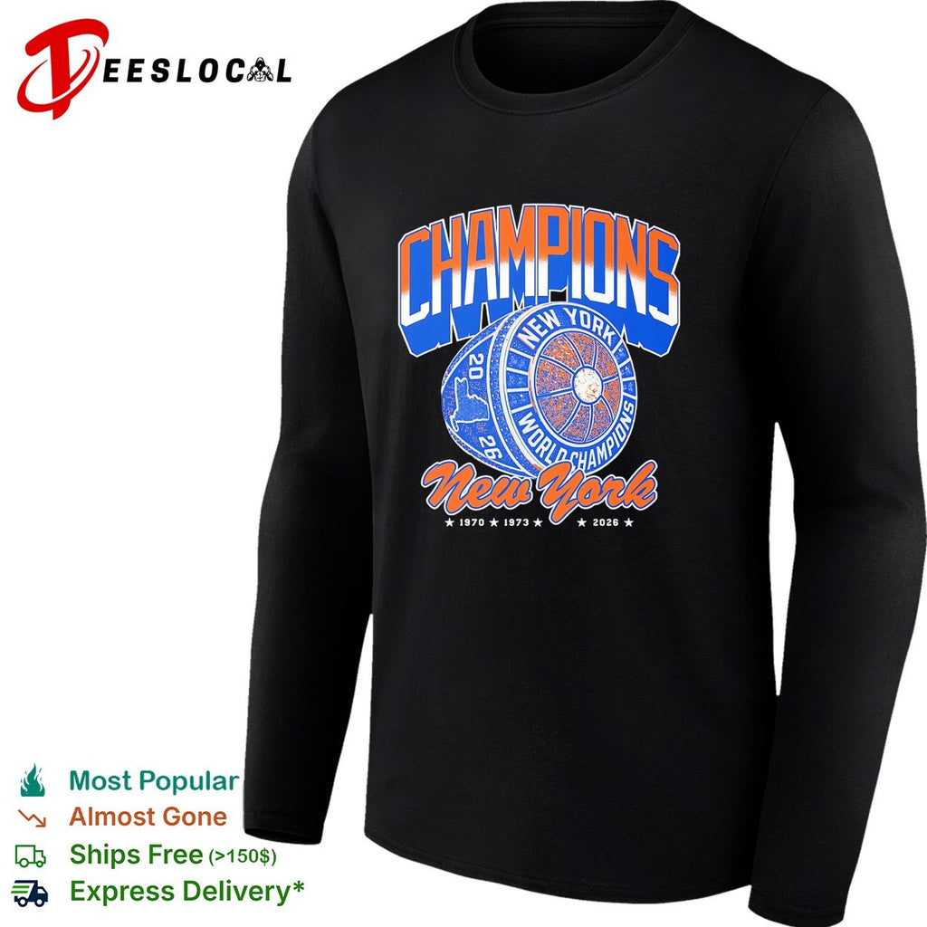New York Knicks champions world champions ring shirt
