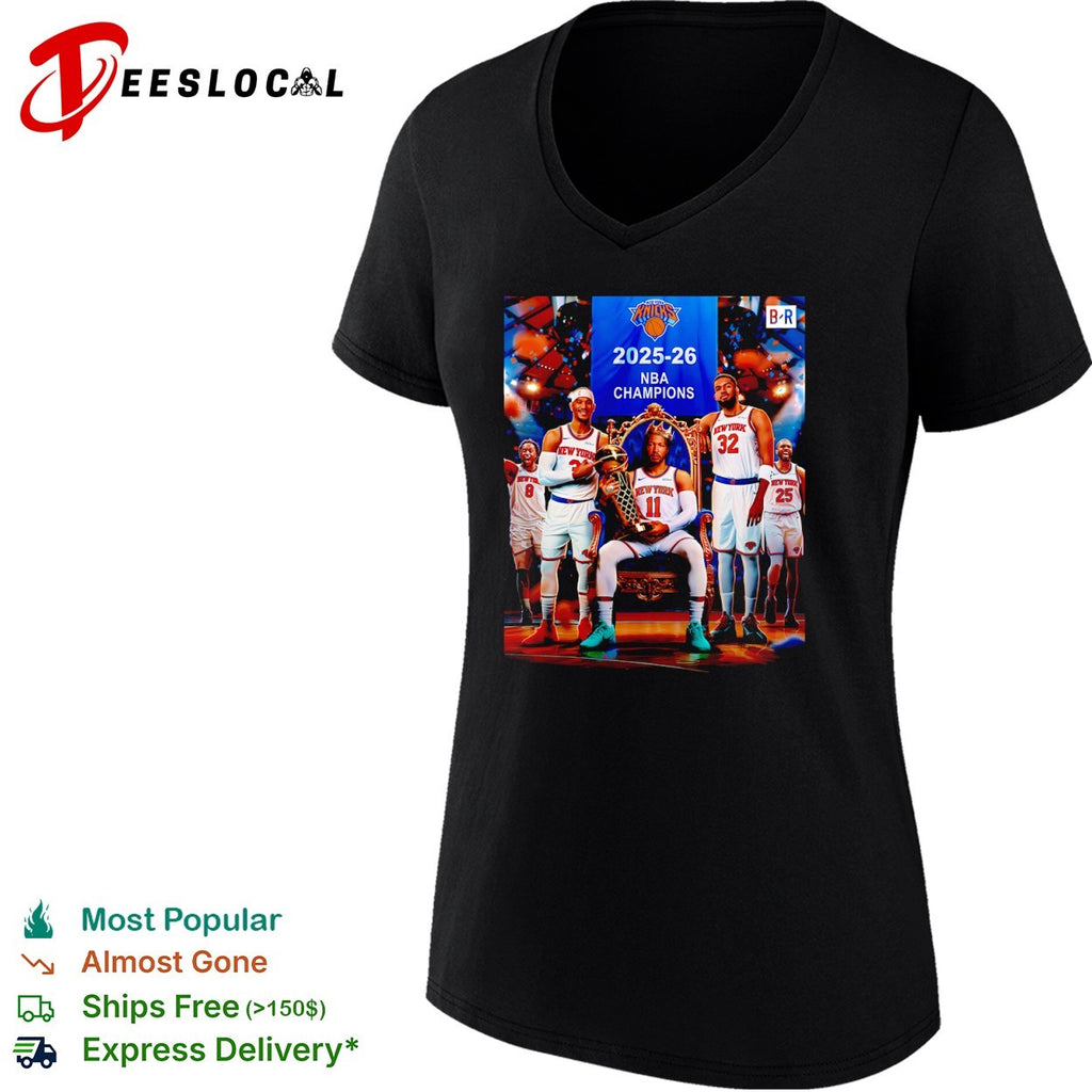 New York Knicks legends 2025 2026 NBA Champions trophy shirt