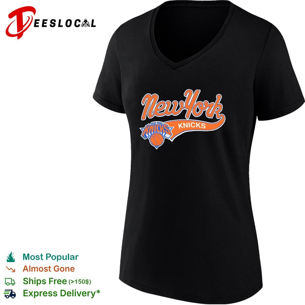 New York Knicks script logo vintage shirt