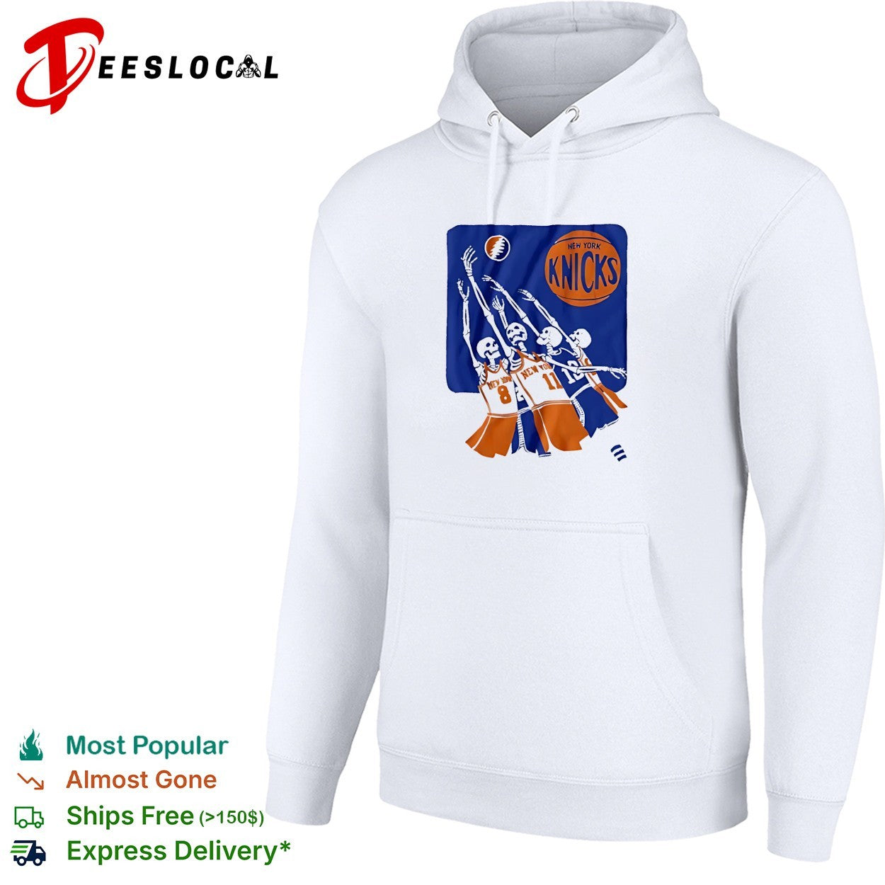 New York Knicks skeleton players jersey number 8 and 11 basketball shirt