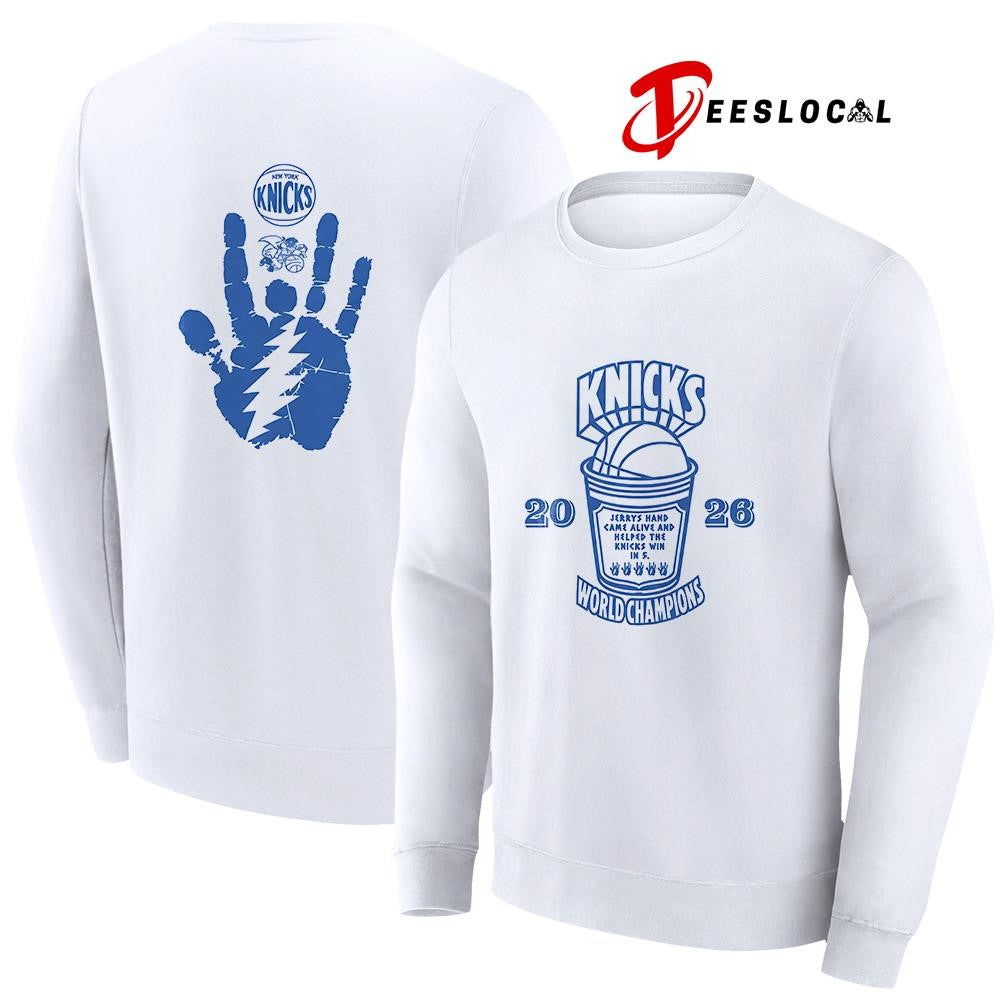 New York Knicks world champions Jerrys hand came alive and helped the Knicks win in 5 shirt