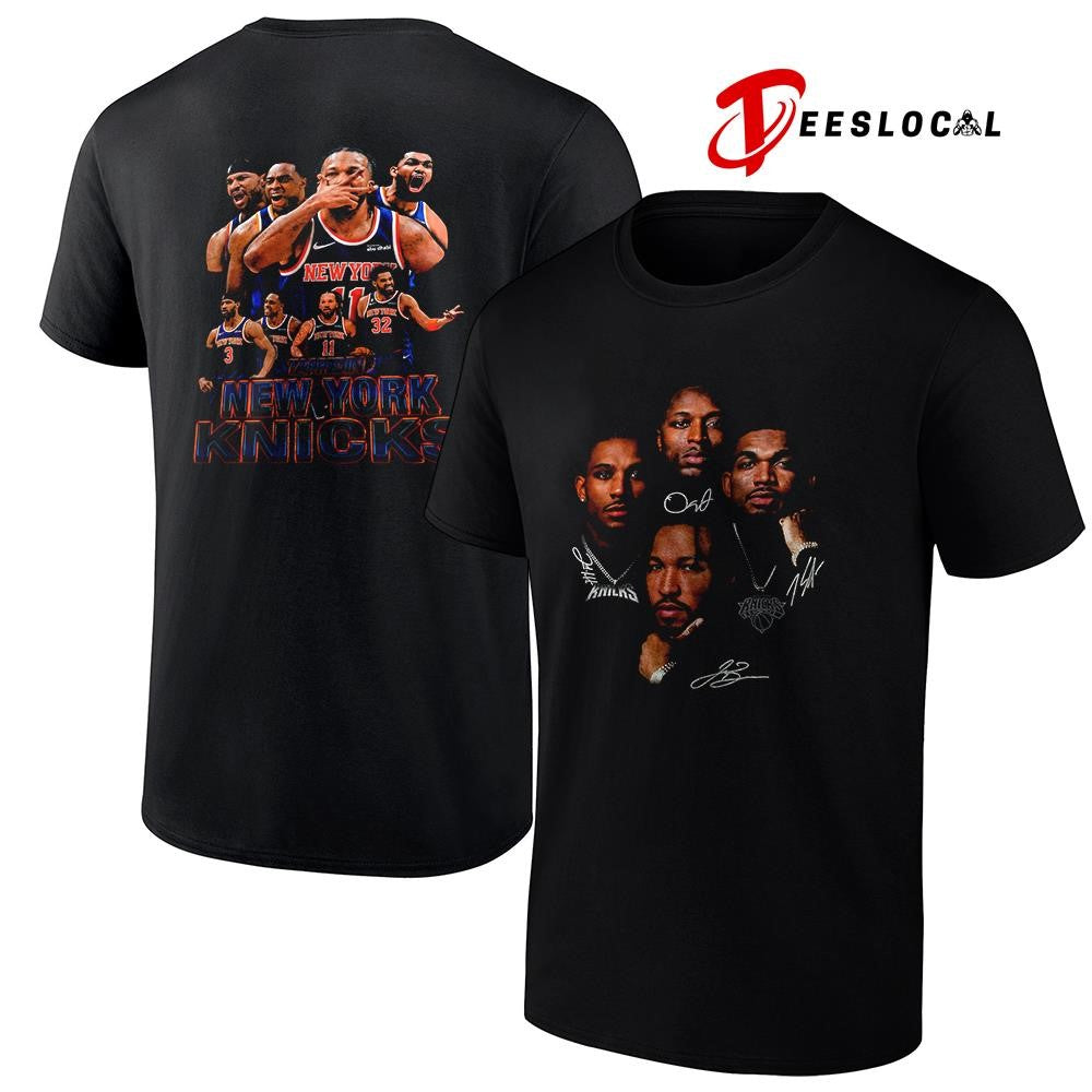 New York Knicks world champs tappedin legends graphic signatures shirt