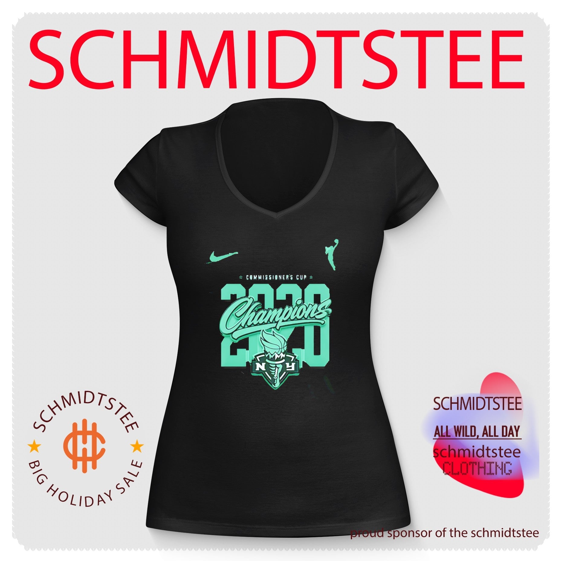 New York Liberty 2020 Commissioner’s Cup Champions Classic Logo shirt