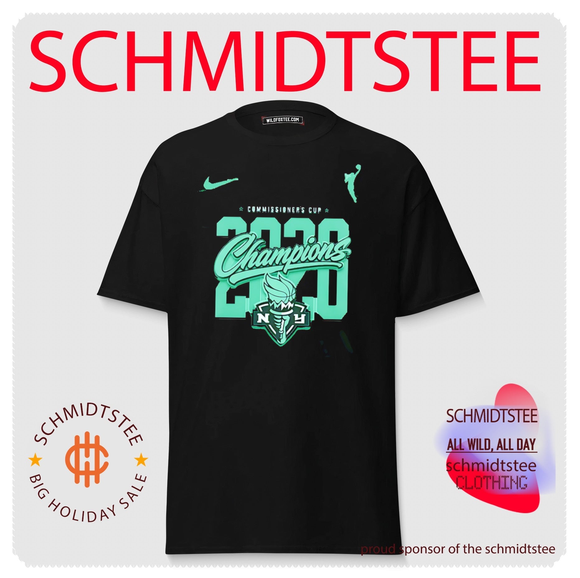New York Liberty 2020 Commissioner’s Cup Champions Classic Logo shirt