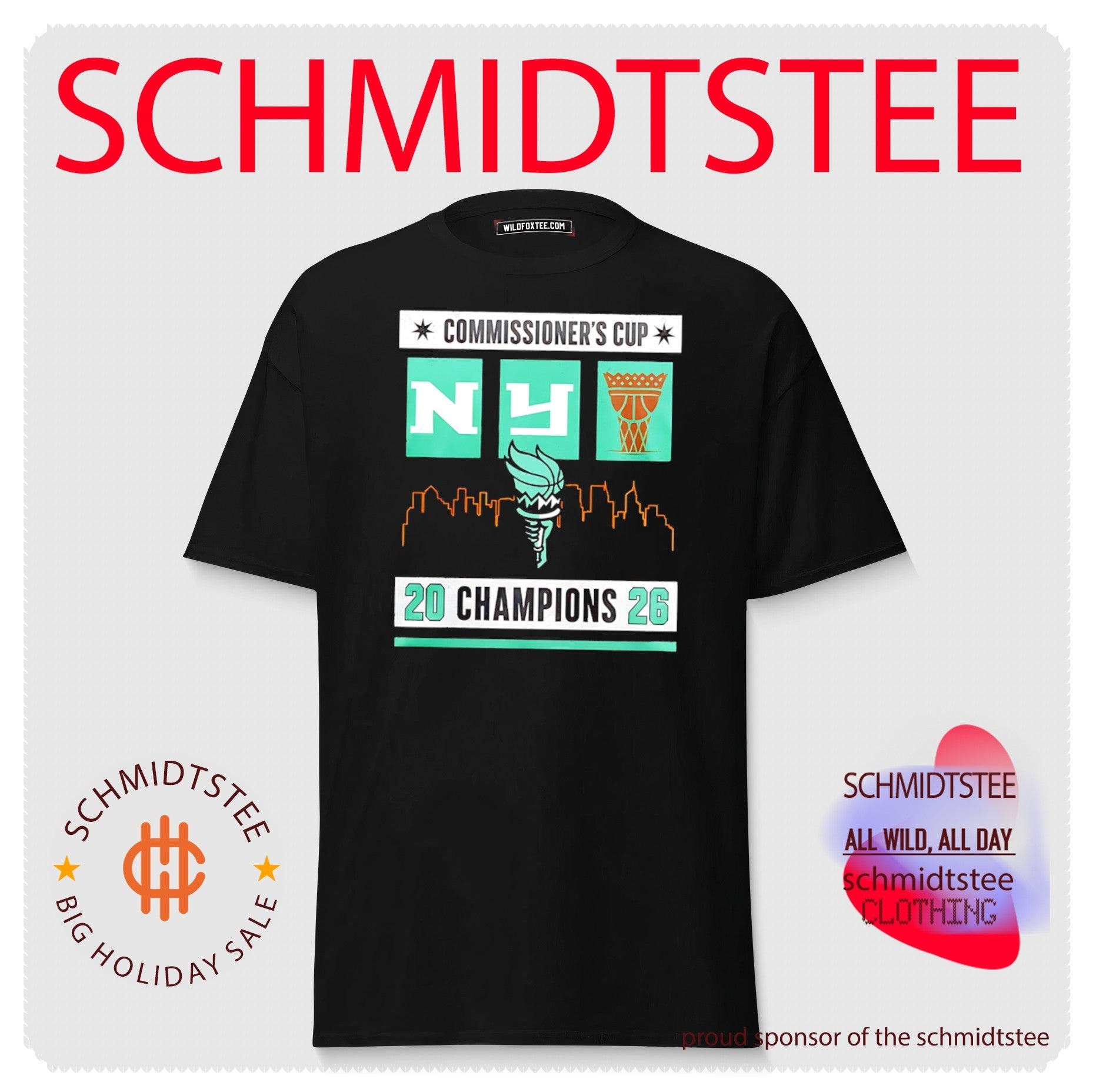 New York Liberty Commissioner’s Cup 2026 Champions Distressed shirt