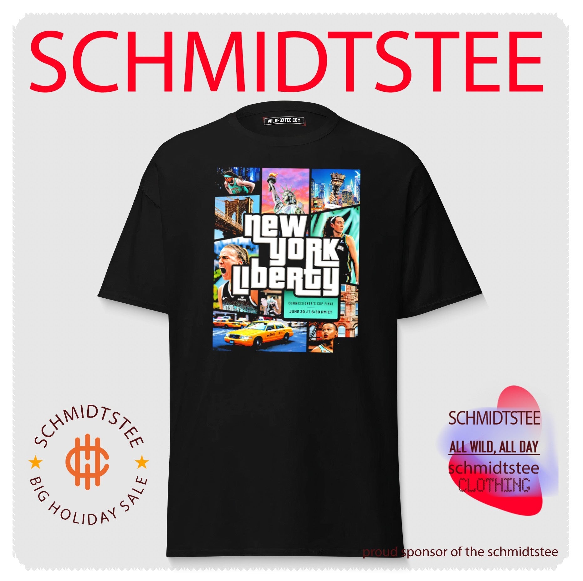 New York Liberty Commissioner’s Cup Champions GTA shirt