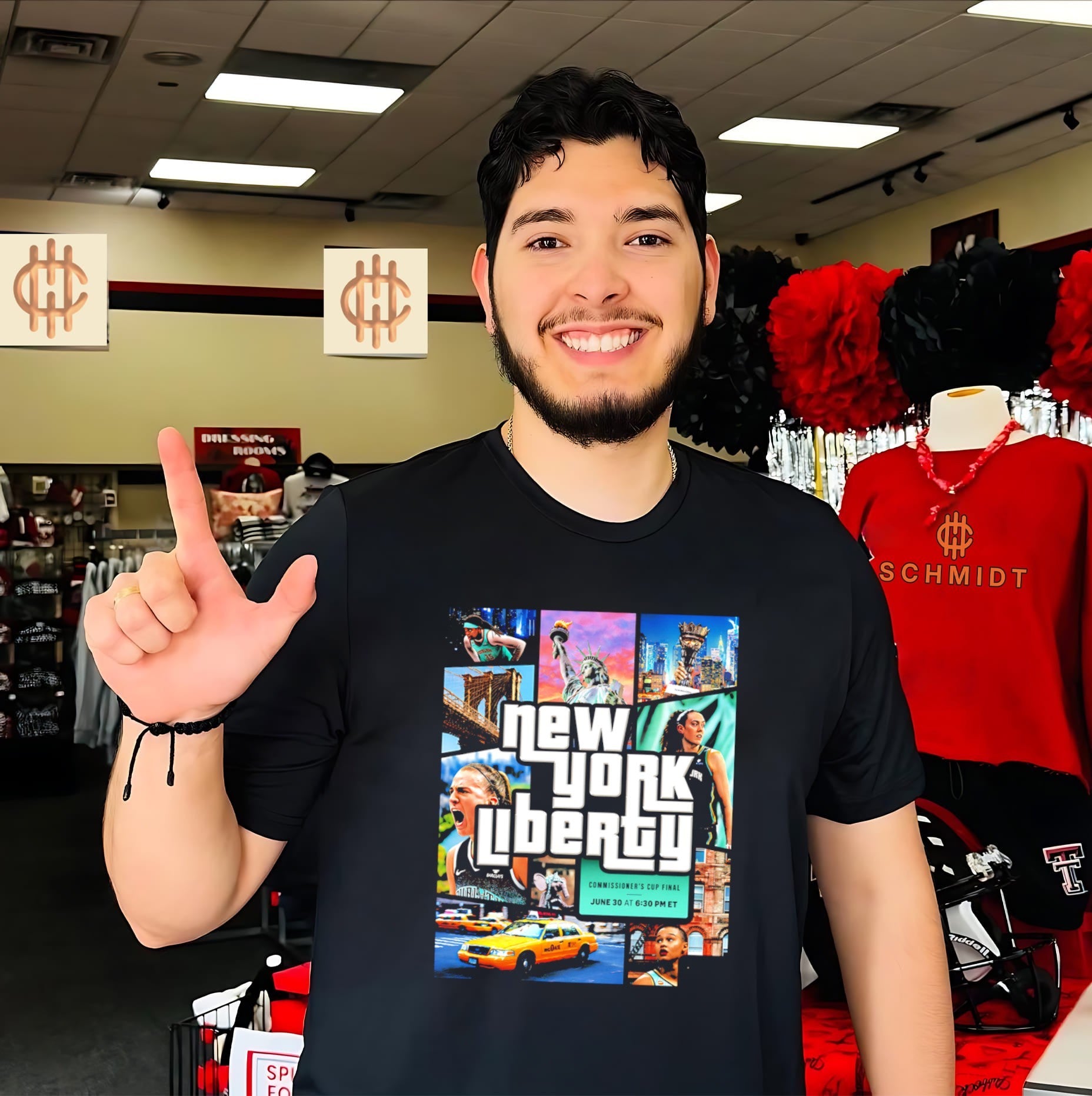 New York Liberty Commissioner’s Cup Champions GTA shirt