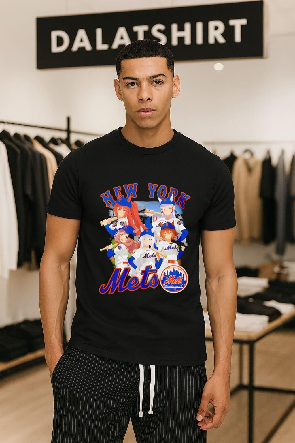 New York Mets Anime Girls Baseball Team Fan Graphic shirt