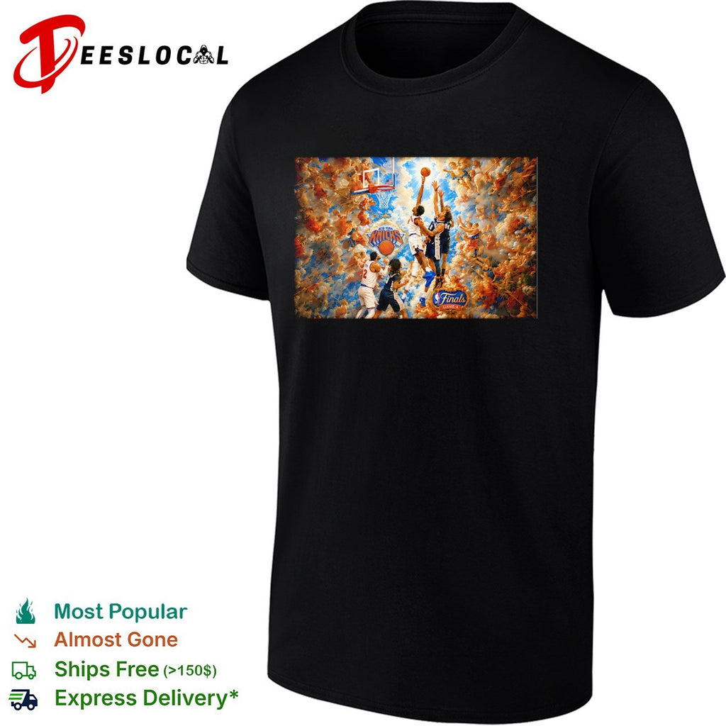 New York Knicks players Renaissance Baroque painting classical art framed shirt